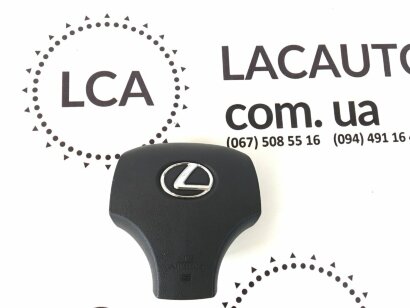 Подушка безопасности airbag в руль водительская Lexus IS250 IS300 IS350 06-13 черн 4513053080C0
